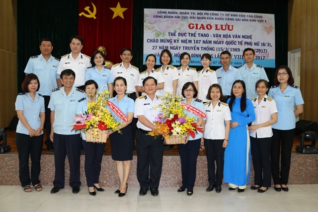 Giao lưu VHVN, TDTT giữa 3 TCQC Công ty CP Kho vận Tân Cảng với Công đoàn Chi cục Hải quan cửa khẩu Cảng Sài Gòn Khu vực I